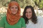 Jen Lauda (l) and Emily Siegel (r) in Jerusalem. Photo courtesy of Jen Lauda.